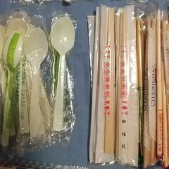 【未使用】 フォーク スプーン 割り箸 カトラリー コンビニの画像