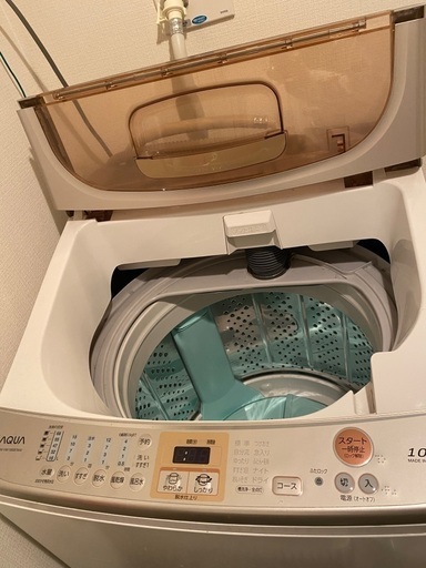 AQUA 乾燥付全自動洗濯機 10㎏