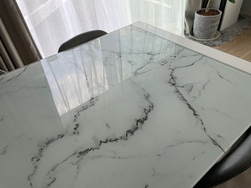 ニトリ ダイニングテーブル エスペルト 大理石調