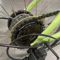 中古品　折りたたみ自転車　6段変速の画像