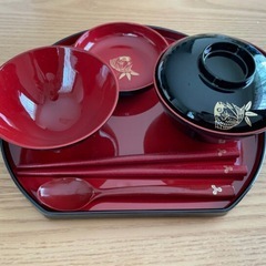 お食い初め漆食器