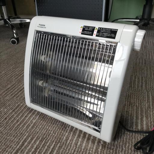 美品 YUASA 電気ストーブ 2021年製造 安全機能付きく