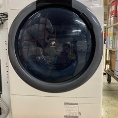 EF0208-3-1 SHARP ES-S7C-WL ホワイトドラム式洗濯乾燥機 家電 SHARP ドラム式 左開き サイズ250