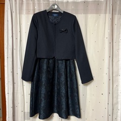 ⭐︎150サイズ  ネイビー 
ワンピースジャケットセット⭐︎