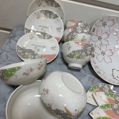 お取引決定！！！！！　ハローキティ　陶器皿セット✩⋆︎*の画像