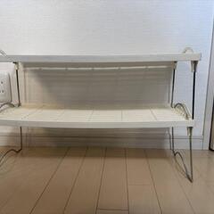 折りたたみ式収納棚2段セット
