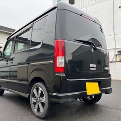 オートマ車‼️月々9千円〜分割可‼️働くくるま軽バン入りました！車検2年付き！【名義変更代込み】大人気☆スズキ エブリイワゴン☆Bluetoothナビ付き☆走行中DVD見れます☆両側スライドドア☆ドラレコ付き☆社外アルミ☆実用性がバツグン！事故修復歴無し☆そのまま乗って帰れます！の画像