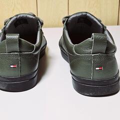 TOMMY HILFIGER オリーブグリーン スニーカー 27.5cmの画像
