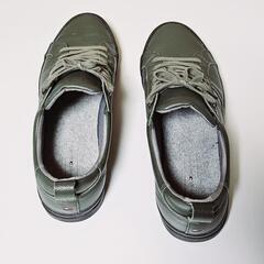 TOMMY HILFIGER オリーブグリーン スニーカー 27.5cmの画像