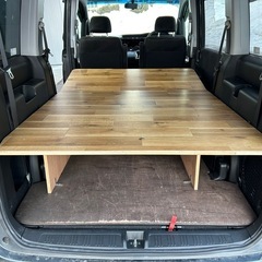 車中泊に！　ステップワゴン RK 自作 ベッドキット 棚　DIYの画像