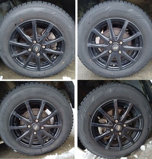 YOKOHAMA IG60 アルミホイール付スタッドレスタイヤ　165/70R14