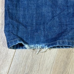 流儀圧搾 鯉刺繍デザイン デニムパンツの画像