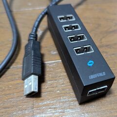 バッファロー USBハブ(5ポート)磁石付き ケーブル長さ約100cm