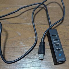 バッファロー USBハブ(5ポート)磁石付き ケーブル長さ約100cmの画像