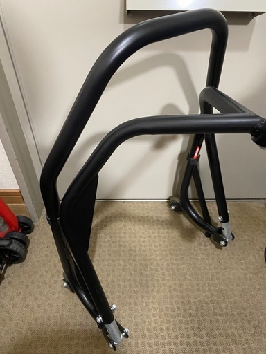 バイクスタンド キャスター付き ブラック