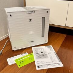 【傷や汚れなし】パナソニック ナノイー搭載気化式加湿器 ホワイト...