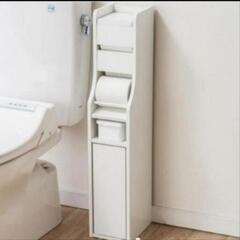 ニトリ トイレ収納 トイレットペーパー収納 NITORI トイレラック ホワイトの画像
