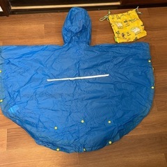 モンベル　キッズ　ポンチョ95-125cm +帽子おまけの画像