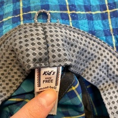 モンベル　キッズ　ポンチョ95-125cm +帽子おまけの画像