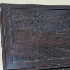 【美品】天然木 木製 飾り台 花台 飾り台 彫刻 工芸品 時代物の画像