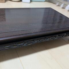 【美品】天然木 木製 飾り台 花台 飾り台 彫刻 工芸品 時代物の画像