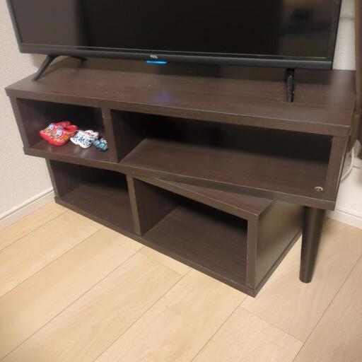 木製 立体型テレビ台