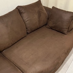 【美品】レザーカウチソファの画像