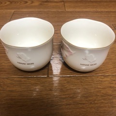 モリハナエの湯呑み２つ