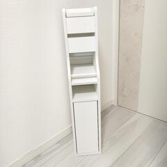 ニトリ トイレ収納 トイレットペーパー収納 NITORI トイレラック ホワイトの画像