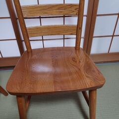 かしわ木工の椅子　2客1セットの画像