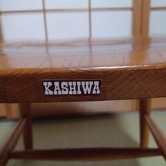 かしわ木工の椅子　2客1セットの画像
