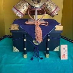 五月人形　兜　人形二体の画像