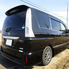 【商談中】総額お支払い25万円!(^^)!H25年★セレナライダー★S-ハイブリッド ★ナビ・地デジTV・両側Pスラ・Bカメラ・フリップダウンモニター・ETC・ダウンサスの画像