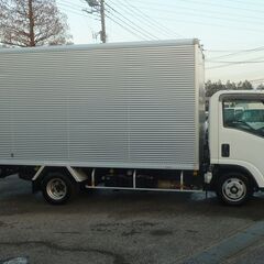 H.31(2019)年 いすゞ エルフ 2tロングアルミバンAT ホワイト  キーレス　ETC　左電格ミラー　ASR　ラッシング2段　バックカメラ　集中ドアロック　ABS　エアバック　検付き1年　　17190の画像