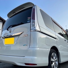 8人乗り☆月々1.2万円〜分割払い可❗️車検2年付き！大人気☆日産 セレナ ハイウェイスター☆Bluetooth対応SDナビ付き☆走行中DVD見れます☆ETC☆便利なバックカメラ☆ドラレコ付きのフル装備☆両側電動スライドドア☆クルーズコントロール搭載☆ウィンカーミラー☆フル装備☆車内広々三列シート‼️の画像