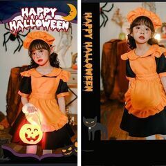 ハロウィーンワンピース/コスプレ3点セット（新品）