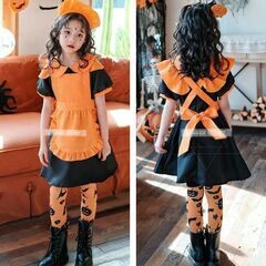 ハロウィーンワンピース/コスプレ3点セット（新品）おすすめの画像