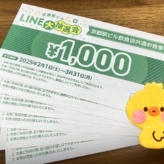 京都駅ビル飲食店お食事券6000円分