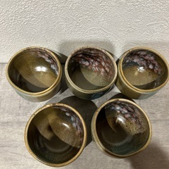 【新品未使用】布引焼 湯呑み 5個セットの画像
