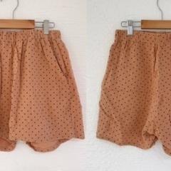 ☆新品☆juuneedu 半袖パジャマ 上下セット モカ ドット柄 韓国の画像