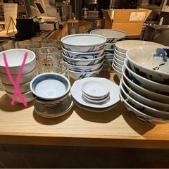 【募集停止】
食器類（どんぶり、ビールジョッキ、お皿）