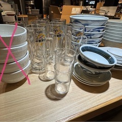 【募集停止】
食器類（どんぶり、ビールジョッキ、お皿）の画像