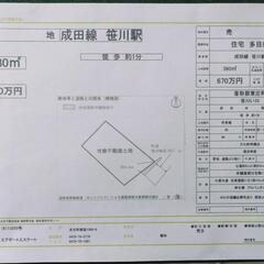 笹川駅徒歩1分売地115坪380m2 - 土地販売/土地売買