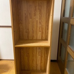 カラーボックス、木目調