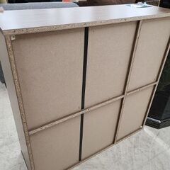J6891　【未使用品】ぼん家具　スライド本棚　ブラウン　クリーニング済み【リユースのサカイ柏店】の画像