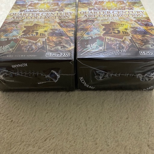 遊戯王　QUARTER CENTURY ART COLLECTION 2box Konami Yu-Gi-Oh! OCG Quarter Century Art Collection Booster