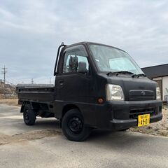 サンバートラック 4WD ５ＭＴ エアコンあり パワステなし 不...