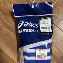 新品 asics ベースボール ソックス 23〜25cm レディース 野球 靴下の画像