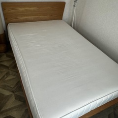 【値下げ】無印良品　セミダブルベッド