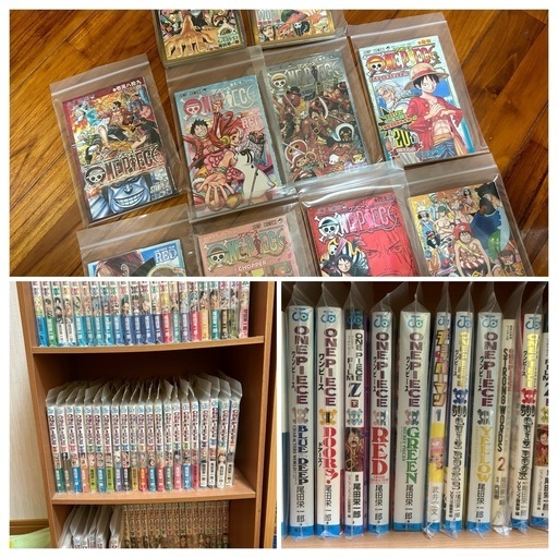 ワンピース　漫画全巻　1~107巻　非売品10冊　他12冊\n
